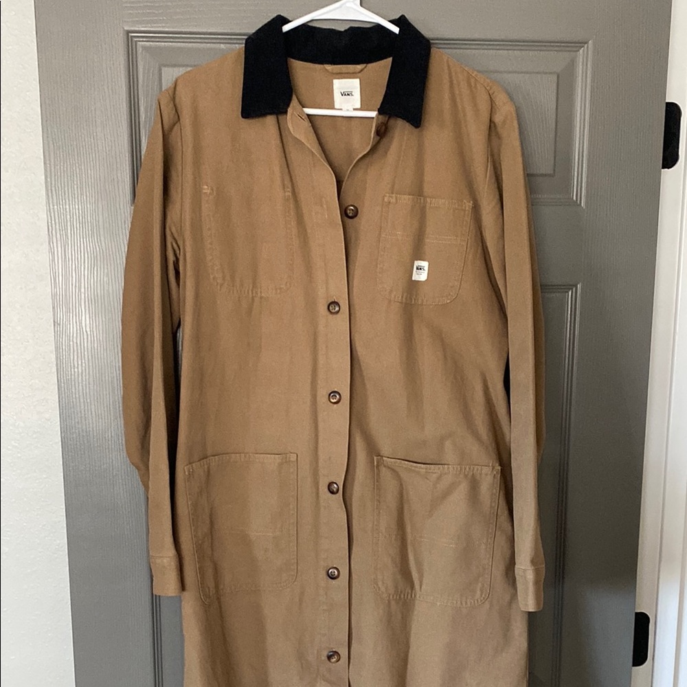Vans Brown Button-Up Coat